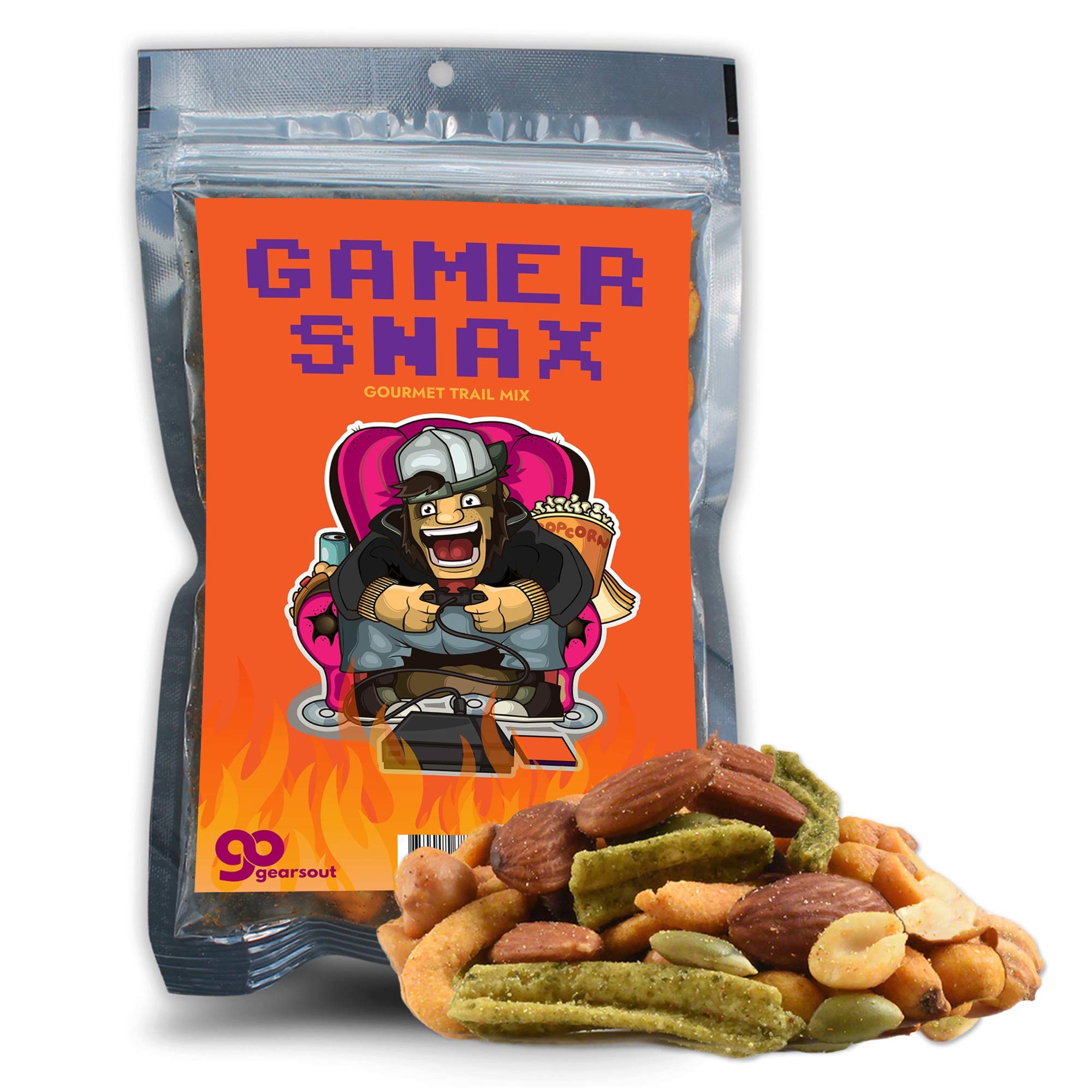 Gamer Snax Trail Mix - Funny Spicy Snack Mix for Kids, Teens, and Adults - Weird Stocking Stuffer, Made in the USA