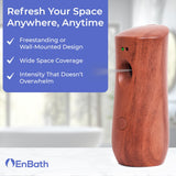 Automatic Air Freshener Spray Dispenser: Automatic Spray Dispenser with Elegant Wood Design for Commercial or Home Use (1-Pack), Battery Powered Free