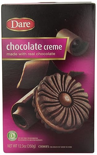 Dare Cookies, Chocolate Creme, 12.3-Ounce Packages (Pack of 6)