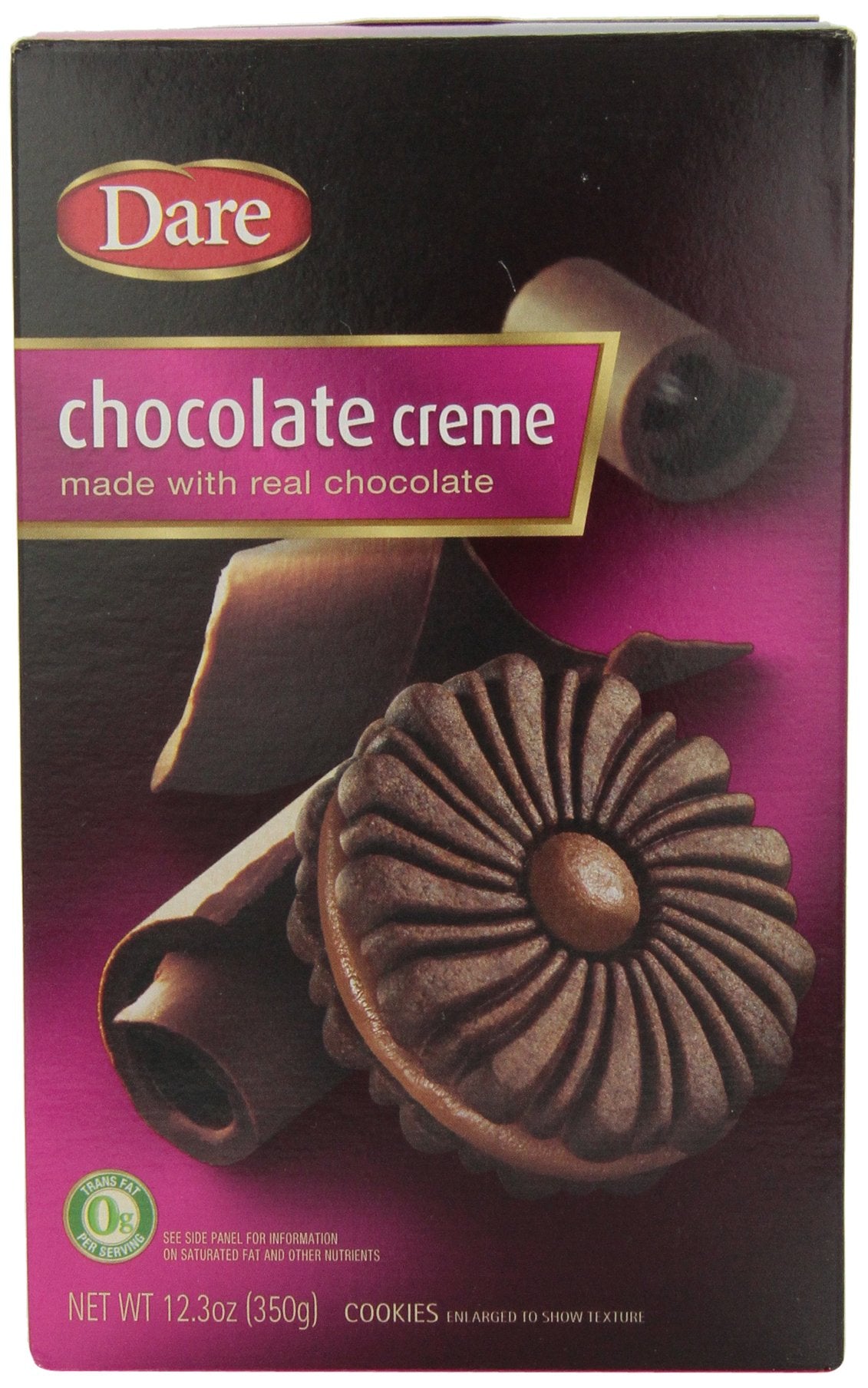 Dare Cookies, Chocolate Creme, 12.3-Ounce Packages (Pack of 6)