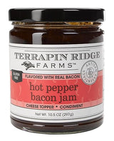 Terrapin Ridge Farms Hot Pepper Bacon Jam - Sweet & Spicy Spread with Real Bacon & Jalapeño - Gourmet Condiment for Cheese, Meats, and Appetizers