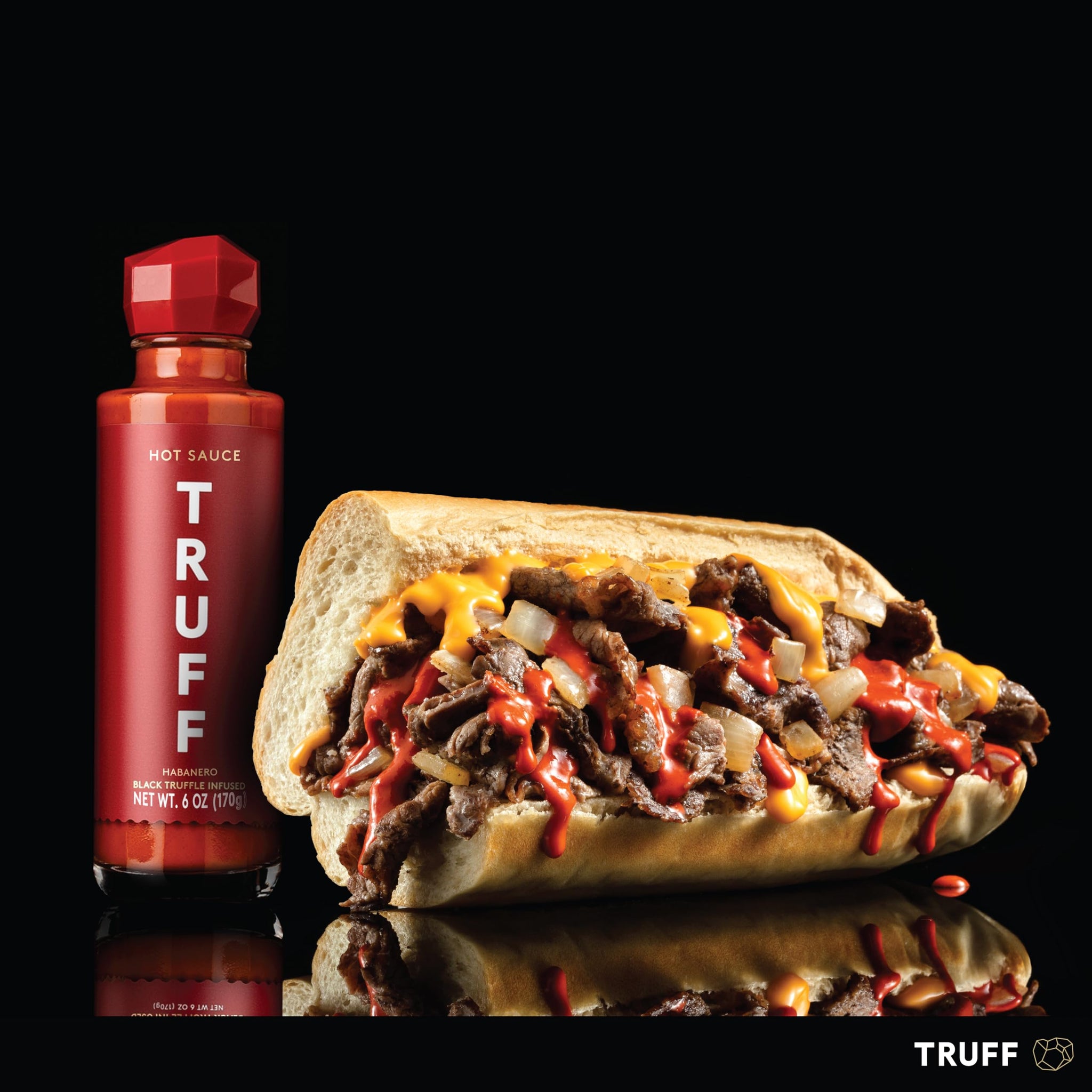 TRUFF Habanero Black Truffle Hot Sauce, Gourmet Hot Sauce with Jalapeño, Red Chili Peppers with More Heat, Black Truffle Oil, Agave Nectar, Hotter