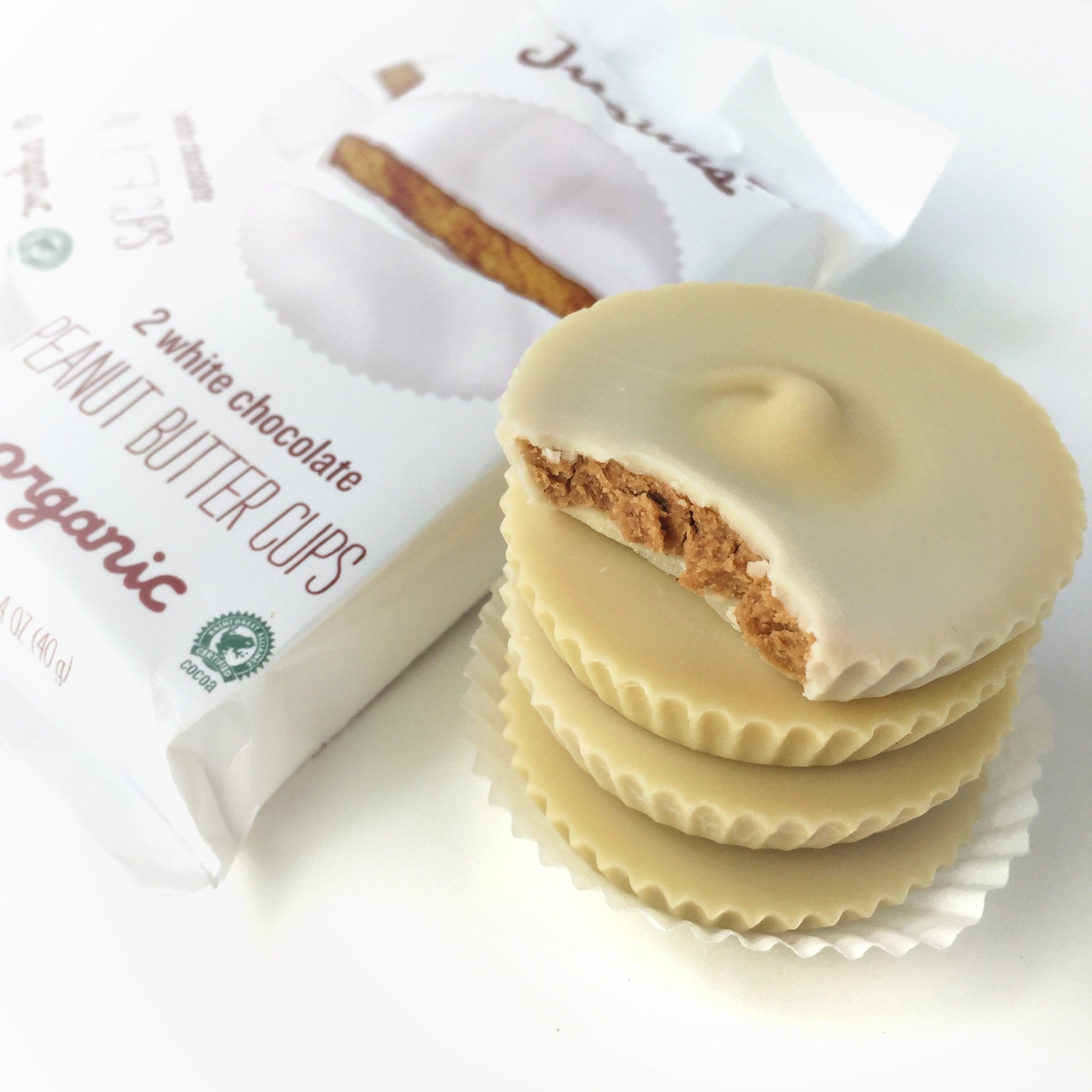Justin's Nut Butter Organic Peanut Cups, White Chocolate 1.4 oz