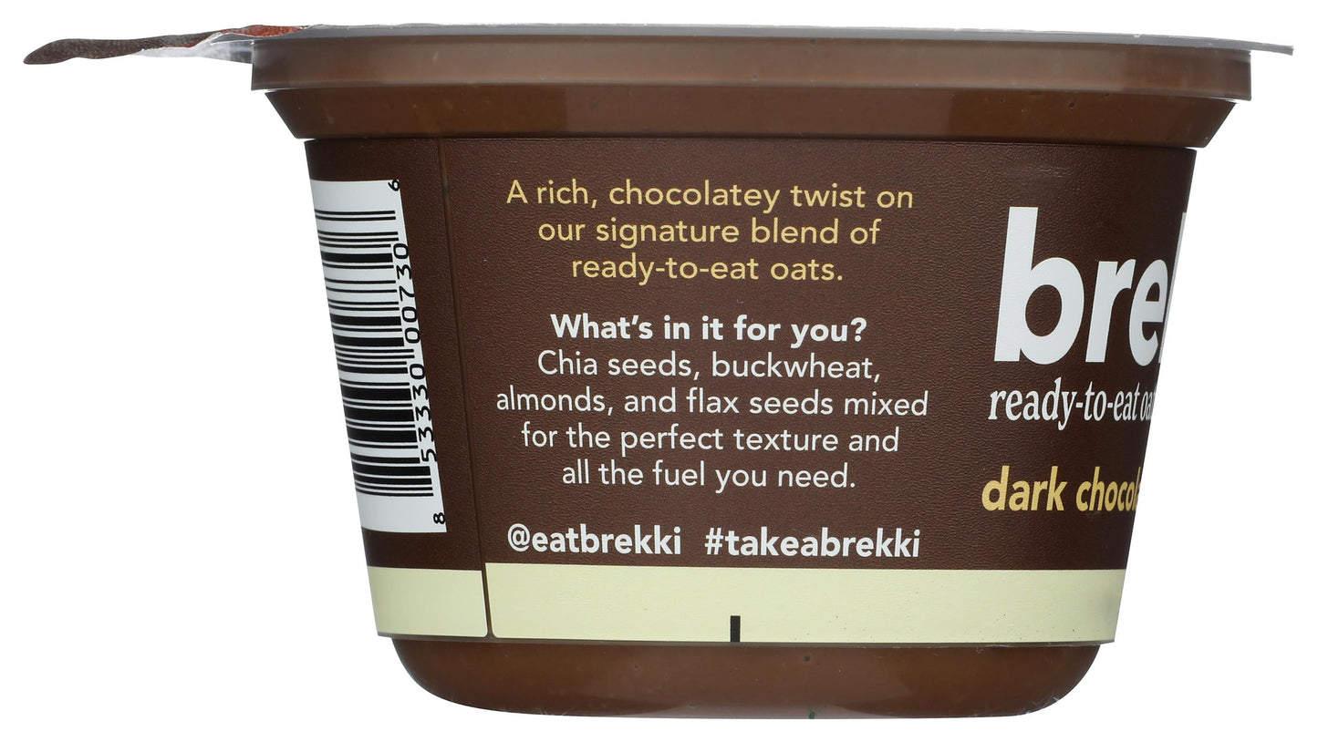 Brekki, Overnight Oats Dark Chocolate, 5.3 Ounce