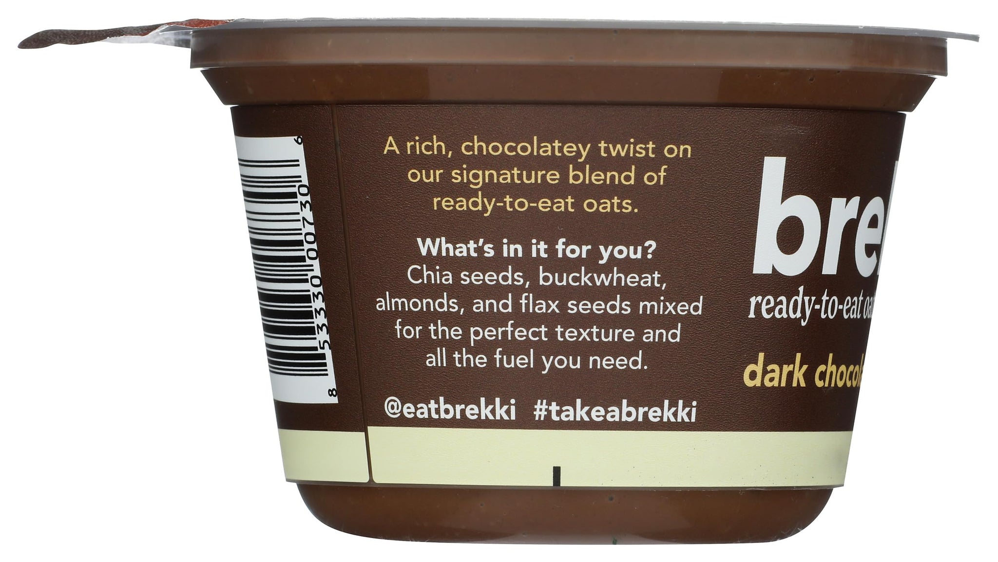 Brekki, Overnight Oats Dark Chocolate, 5.3 Ounce