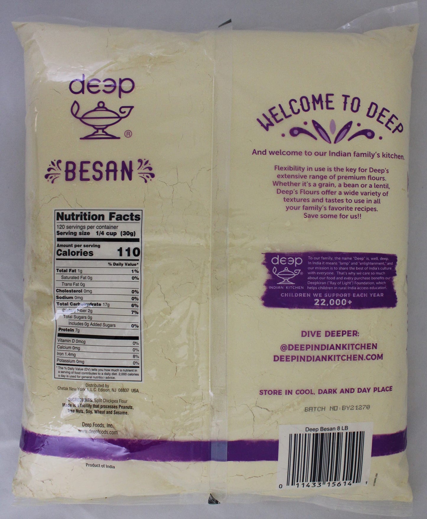 Deep Flour Besan 8lb