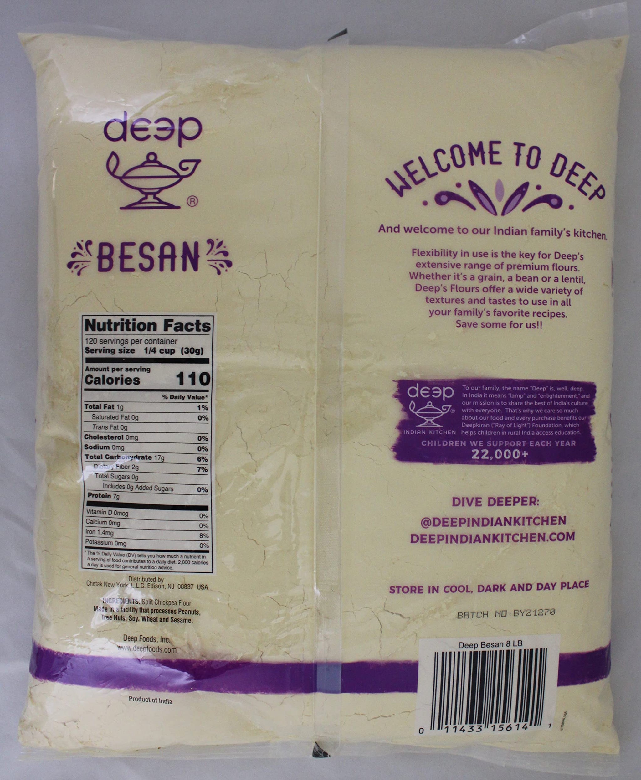 Deep Flour Besan 8lb