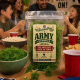 Swirlee™ Army Guys Gummies - Green Apple Gummy Army Men Candy - 12 oz Novelty Military Shaped Gummies for Parties, Candy Buffets, Gifts & Care