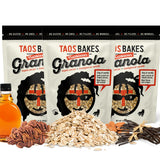 Taos Bakes - Maple Pecan & Madagascar Vanilla Granola - Crunchy Granola Breakfast Snack - Gluten Free, No GMOS, No Fillers - 10 oz (Pack of 3)