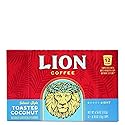 Lion Coffee Toasted Coconut Flavored Medium Roast Coffee Pods - Single-Serve Pods - Hawaiian Inspired Flavor - Arabica Coffee - Compatible