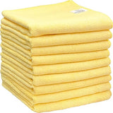 Simple Houseware 9-Pack Microfiber Cleaning Towels, Heavy-Duty & Reusable Cloths for Home, Kitchen, and Car, 16" x 24", 325 GSM
