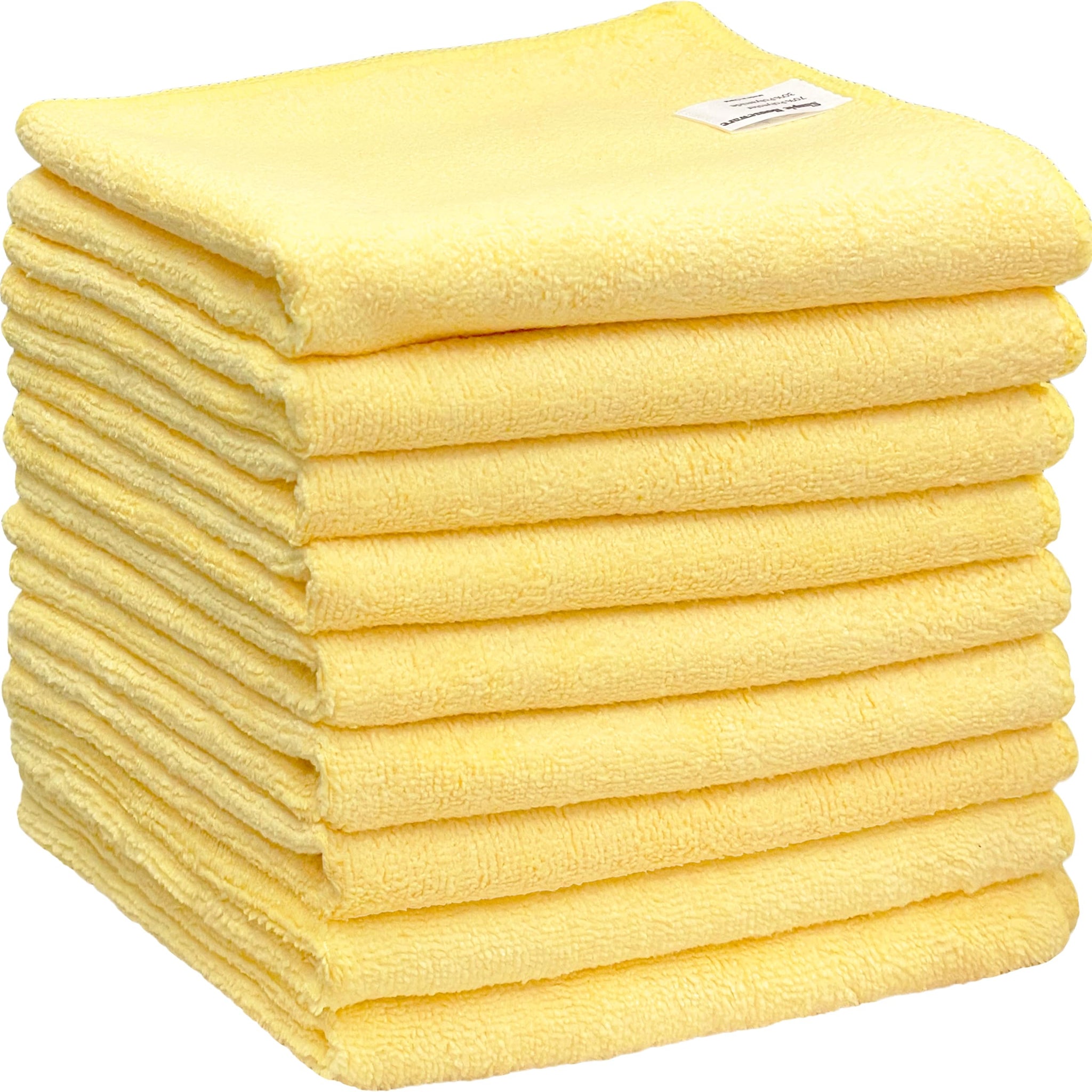 Simple Houseware 9-Pack Microfiber Cleaning Towels, Heavy-Duty & Reusable Cloths for Home, Kitchen, and Car, 16" x 24", 325 GSM