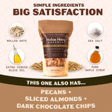 Hudson Henry Chocolate Pecan Granola for Yogurt, Snacking & Cereal | Dark Chocolate Granola with Pecans & Oats | Gluten Free, Non-GMO, Small Batch