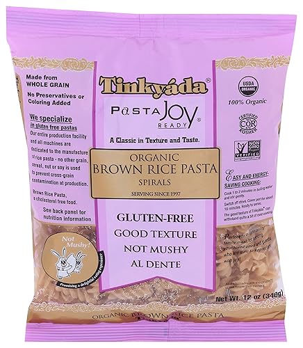 Tinkyada Organic Brown Rice Pasta, Spirals, 12 Oz