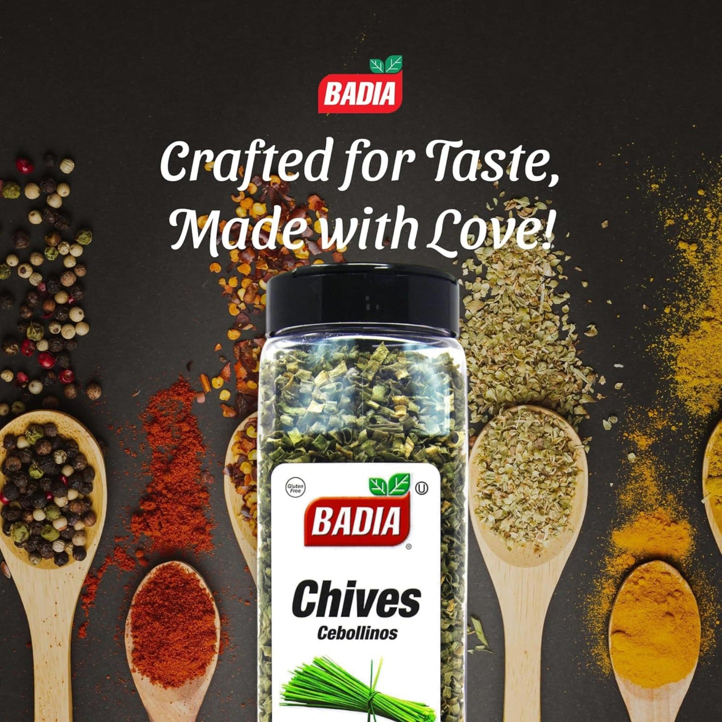 Badia Dried Chives, 2.5 oz - Premium Air-Dried Chives - Fresh & Flavorful for Cooking, Soups, Salads, Eggs, Dips, and More - Sealed for Freshness