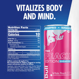 Red Bull Peach Edition Sugarfree Energy Drink, White Peach, 8.4 fl. oz., 6 x 4 Cans, Pack of 24 Cans, with 80mg Caffeine, Taurine & B Vitamins