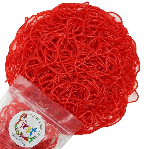 FirstChoiceCandy Juicy Licorice Laces Candy (2 Pound (Pack of 1), Red Strawberry)