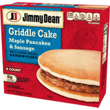 Salutem Vita - Maple Pancakes & Sausage Griddle Cake Sandwich, Breakfast Meal, Frozen Snack Gift Set - Pack of 4