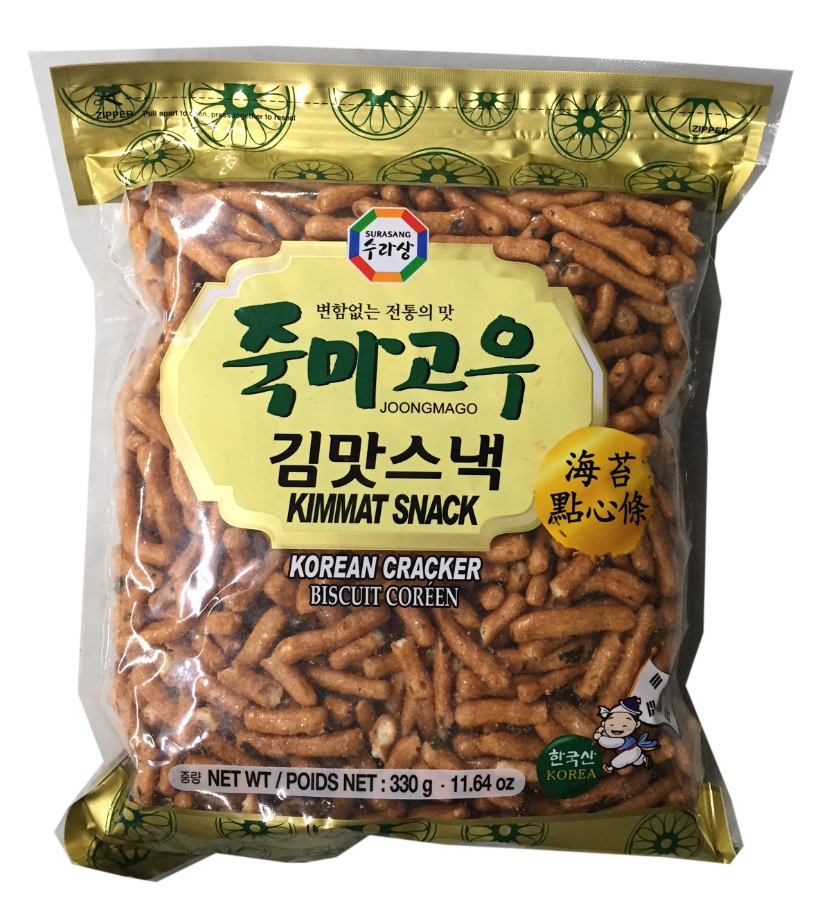 Surasang Joongmago Korean Traditional Crackers (Kimmat, 1 Pack)