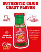 Cajun Nation CAJUN HEAT Green Chow Chow Relish 6oz - Crushed Green Pepper & Onion Spicy Relish, No MSG, Low Sodium- Zesty Tangy Pepper Flavor from