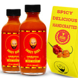 Hot Sauce by Angry Baba | Sweet and Spicy | Best Wing Sauce | Flavorful | Versatile | Small Batch Hand-Crafted | Carolina Reaper & Habanero |