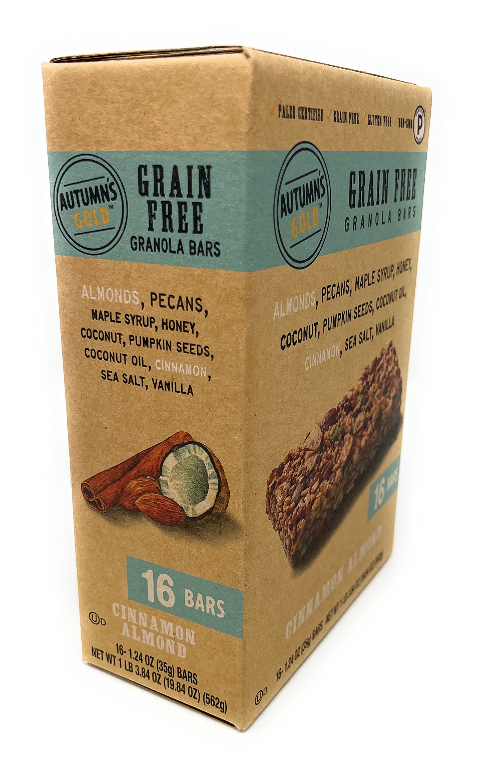 Bulk Snack Bars (Autumn's Gold, Cinnamon Almond, 16-pack)
