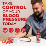 120/Life Blood Pressure Support, Beet Root Juice, Pomegranate Extract, Cranberry Juice, Tart Cherry, Hibiscus, and Magnesium (8 Fl Oz, Pack of 14)