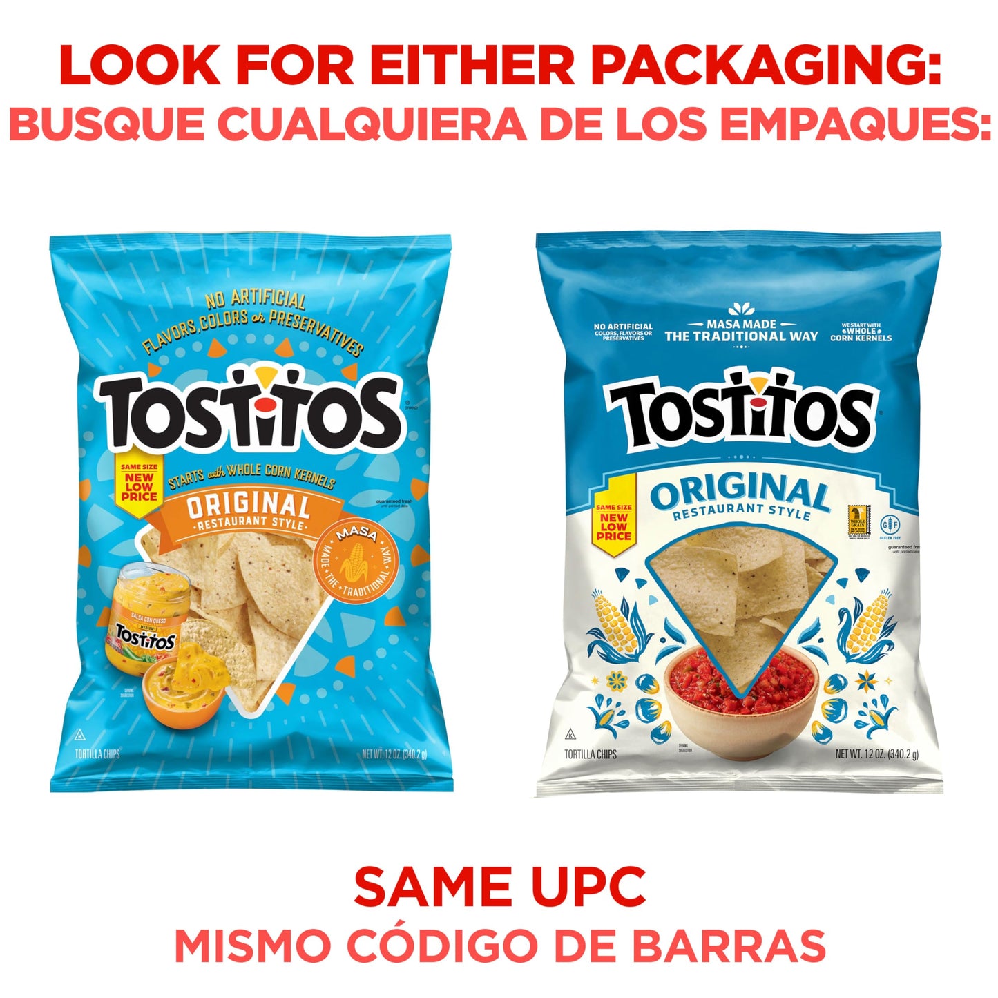 Tostitos Tortilla Chips, Original Restaurant Style, 12oz Bag