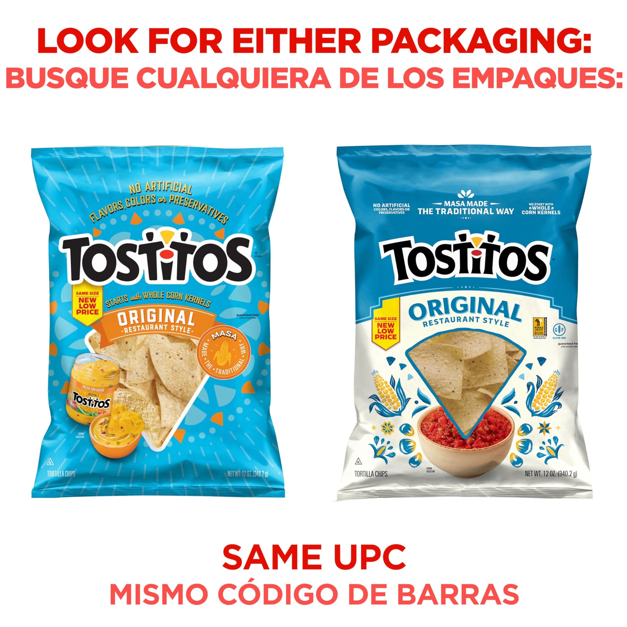 Tostitos Tortilla Chips, Original Restaurant Style, 12oz Bag