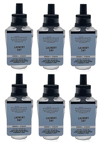 Bath and Body Works Wallflower Refills Home Fragrance - Pack of 6 (Laundry Day)