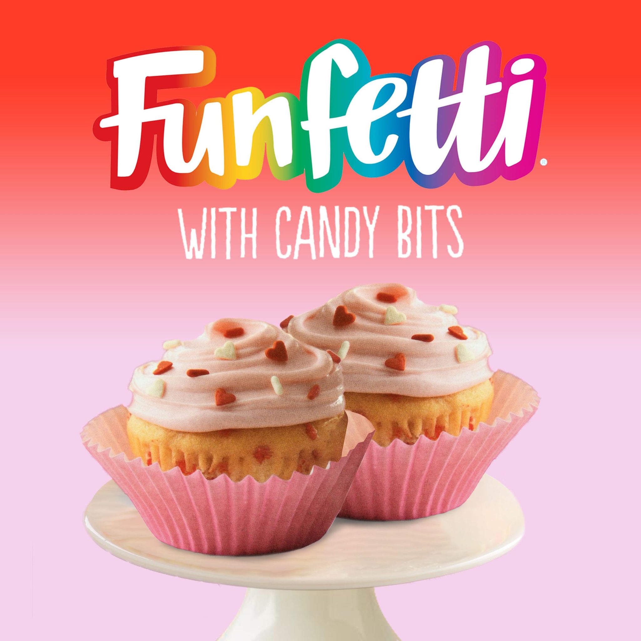 Funfetti Mother's Day Cake & Cupcake Mix with Candy Bits, 15.25 oz Box (Pack of 3)