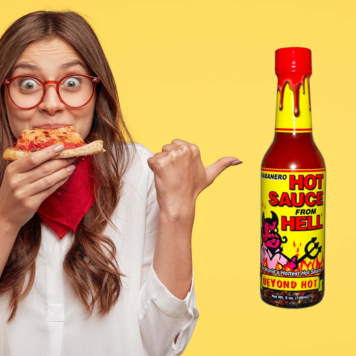 Spicy Hot Sauce From Hell - 5 oz. - Premium Gourmet Spicy Hot Sauce- Warning - Try if you Dare! (Hot Sauce)