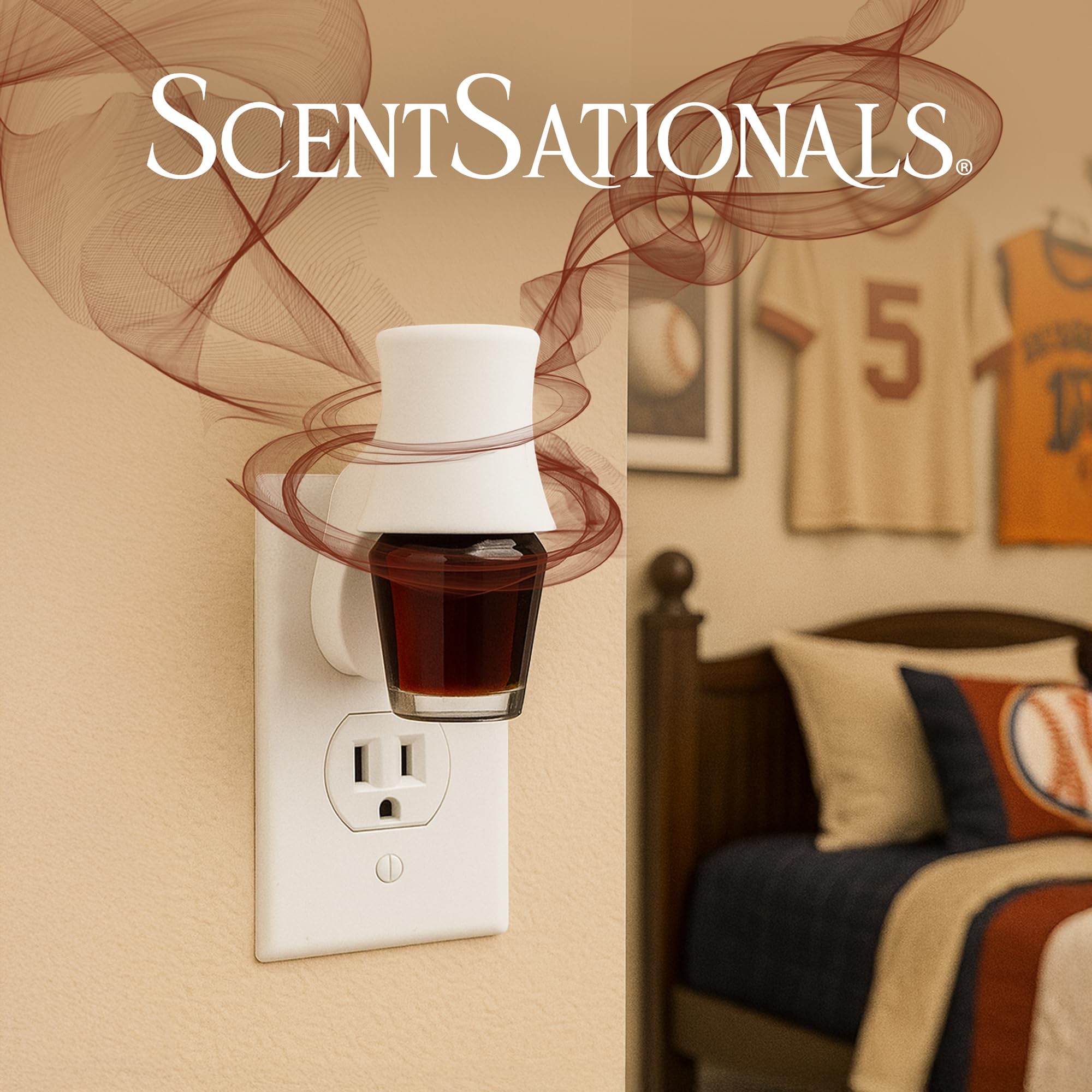 ScentSationals Sugar & Spice Fragrance Oil Plug In Air Freshener Refills 3-Pack - Works with Scentsationals Wall Plugs, Long-Lasting Home Fragrance