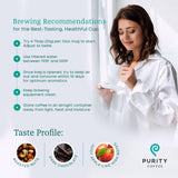 Purity Coffee FLOW Original Medium Roast Ground (12oz Bag) | Specialty-Grade USDA Organic Arabica Blend | Third Party Tested for Mold, Mycotoxins