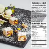 HazerBaba Coconut Dusted Turkish Delight Candy with Nuts, 8.8oz(Pack of 1)