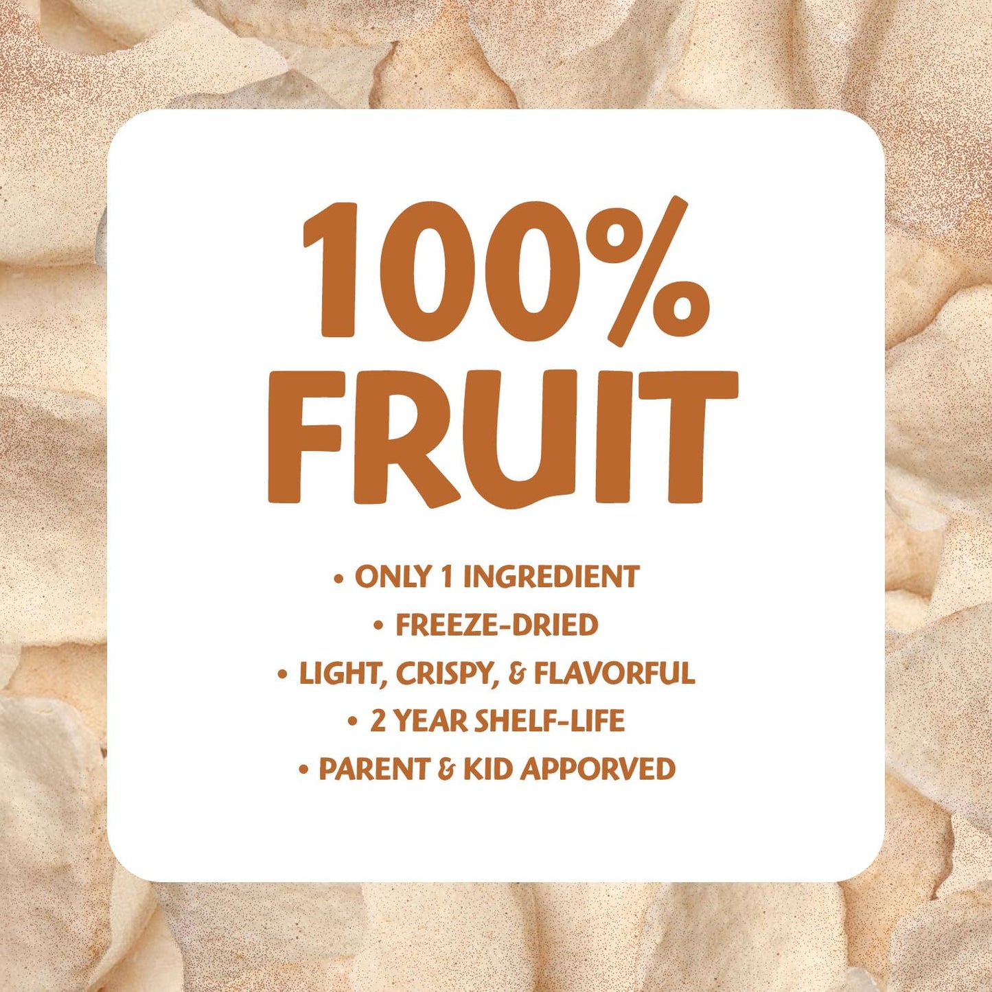 Brothers All Natural Freeze Dried Fruit Crisps, Fuji Apple & Cinnamon, 0.35 Oz (Pack of 24), Made with 100% Fruit, Gluten Free, Soy Free, Vegan