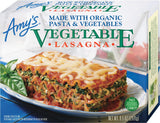 Amy's Frozen Meals, Vegetable Lasagna, Made With Organic Pasta and Vegetables, Microwave Meals, 9.5 Oz