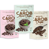 Missy J's Carob Chips Sampler pack-3 flavors, Vegan, Gluten and Caffeine Free Healthy Substitute for Chocolate, Perfect for Snacks and Treats