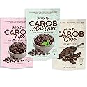 Missy J's Carob Chips Sampler pack-3 flavors, Vegan, Gluten and Caffeine Free Healthy Substitute for Chocolate, Perfect for Snacks and Treats