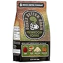 Bones Coffee Company Better Brain Mushroom Coffee Dark Roast Low Acid Arabica Coffee with Mushroom Blend for Energy, Focus, Digestion and Immunity