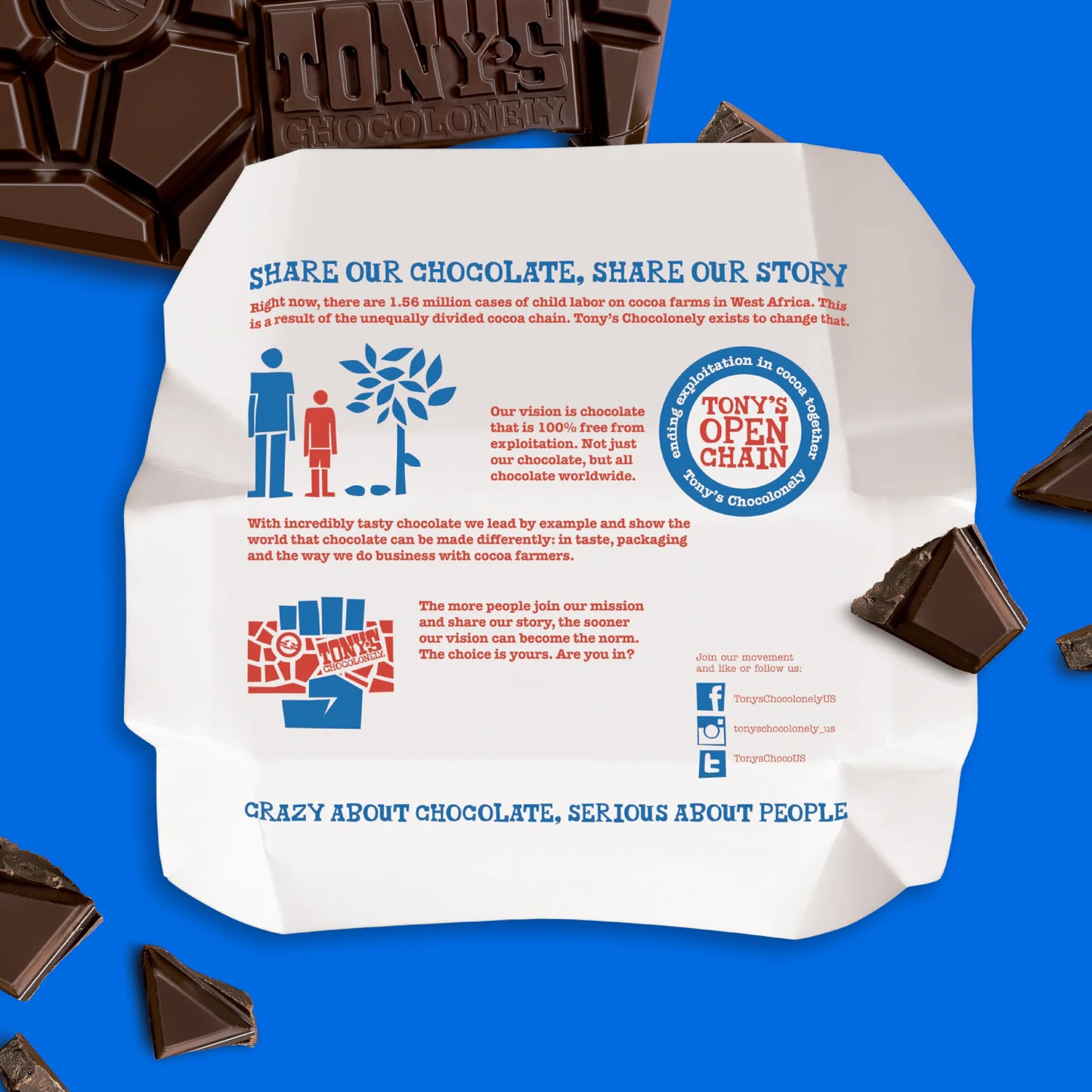 Tony's Chocolonely - 70% Dark Chocolate Bar - Belgium Chocolate, No Artificial Flavoring, Fairtrade & B Corp Certified - 6.35 Oz
