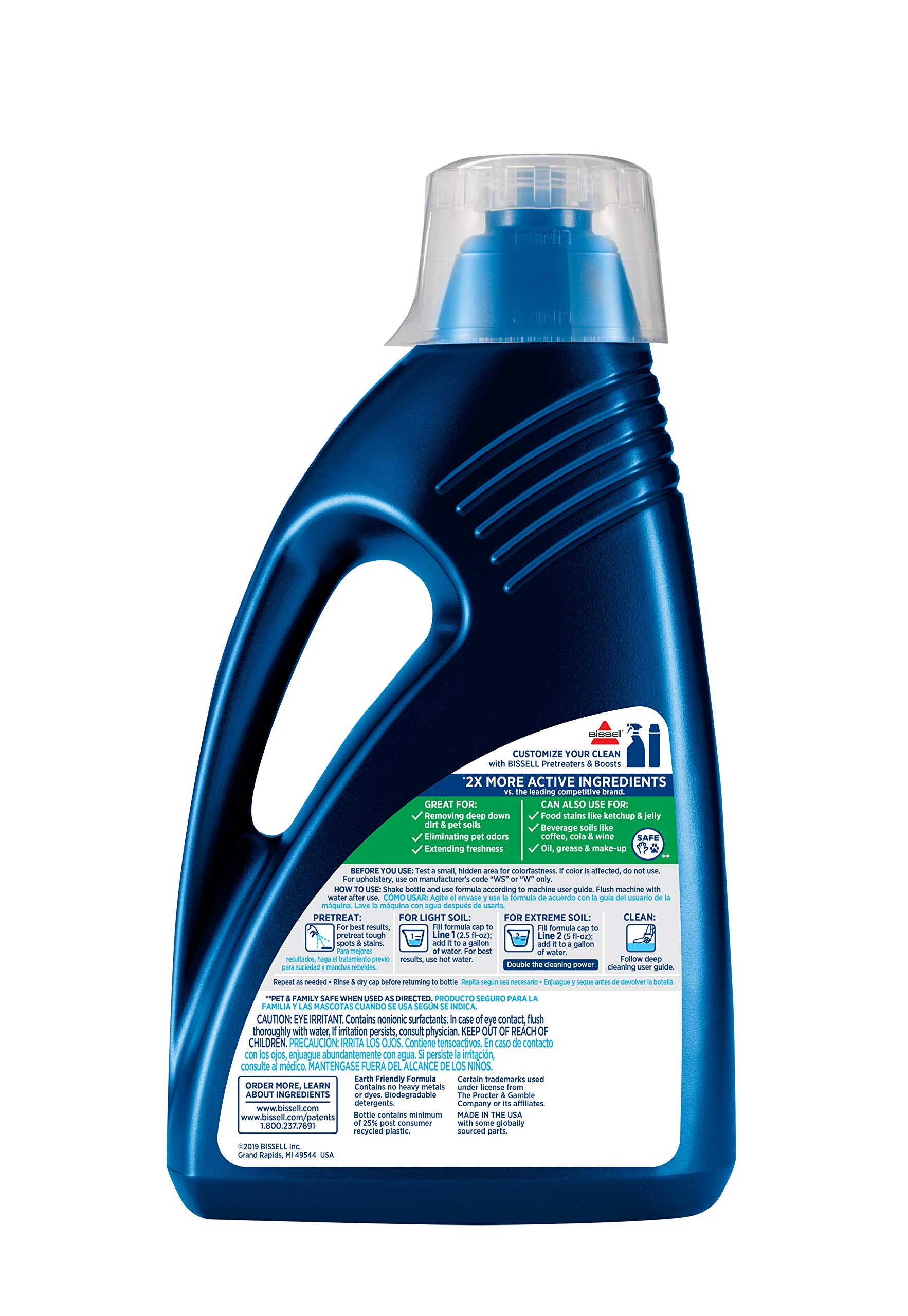 Bissell OXY Clean + Refresh with Febreze Carpet Cleaning Solution, for use in Leading Upright Carpet Cleaners, 60oz, Deep Cleans with Oxy, eliminates