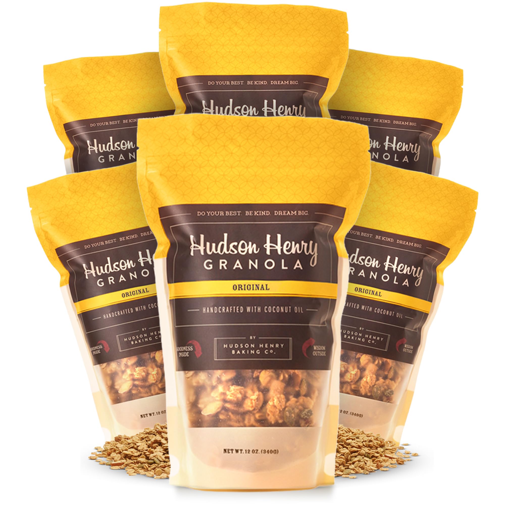Hudson Henry OG Granola for Yogurt, Snacking & Cereal | Gluten Free Granola with Pumpkin Seeds | Vegan, Non-GMO & Small Batch Baked with Pure Maple