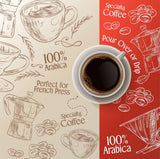 Decaf Flavored Coffee Ground, Sweet Citrus & Mild Chocolate Medium Roast Ground Coffee, Signature Blend Swiss Water Processed Premium Coffee, 12oz