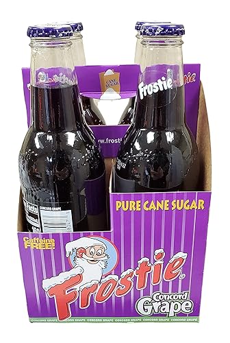 Frostie Soda 12 Ounce Glass Bottles (Grape, 4)