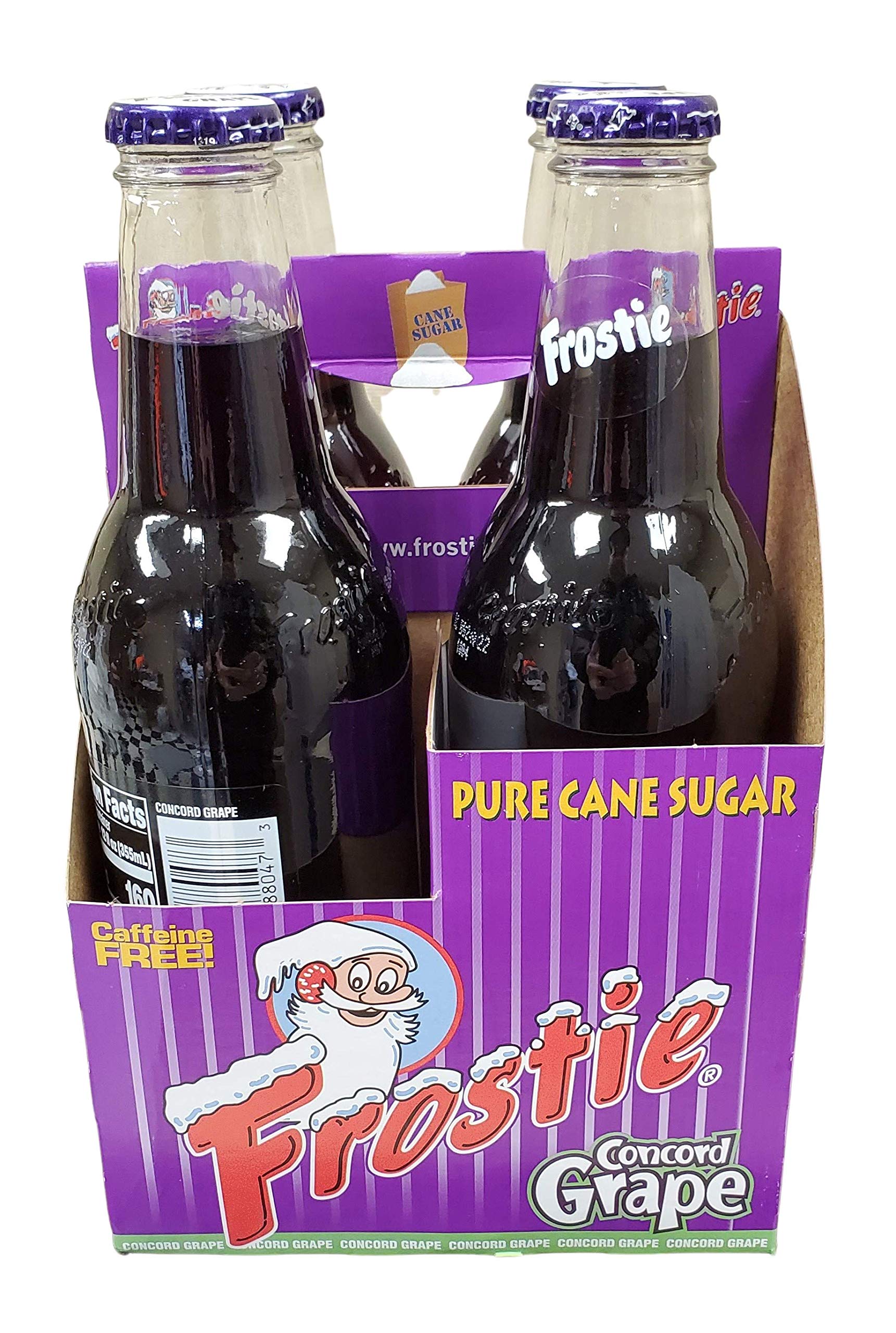 Frostie Soda 12 Ounce Glass Bottles (Grape, 4)