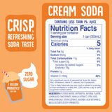 Cove Probiotic Soda, Zero Sugar Better-For-You Alternative - Refreshing, Delicious Probiotic Drink, No Synthetic Colors & Caffeine Free - Cream Soda