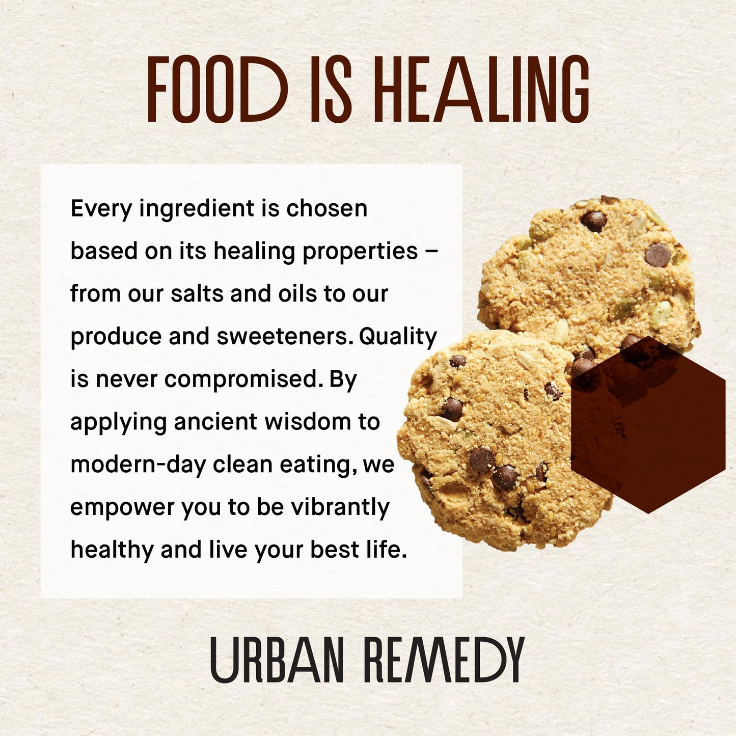 Urban Remedy Organic Superfood Cookies Chocolate Chip - Bite-Sized, Grain-Free Cookies With Almond Flour, Vegan Chocolate Chips & Seeds. Gluten-Free