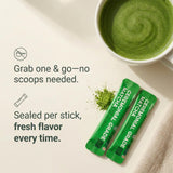 Viridworks Organic Matcha Green Tea Powder Stick Packs - Ceremonial Grade (First Spring Harvest) - Unsweetened Single Serve Packets - USDA, JAS