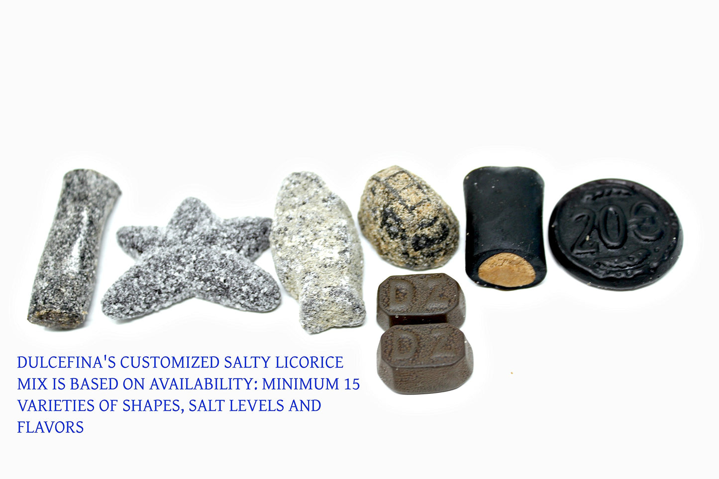 Dulcefina chocolate and Sweets, Salty Licorice Euro Mix Best Sellers (2 Lbs)